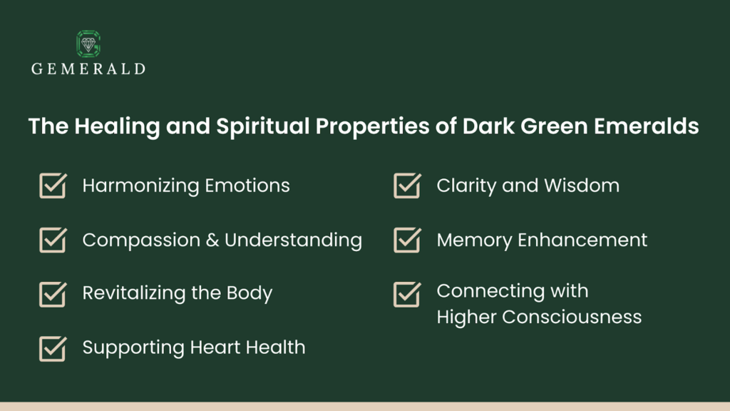 The Healing and Spiritual Properties of Dark Green Emeralds